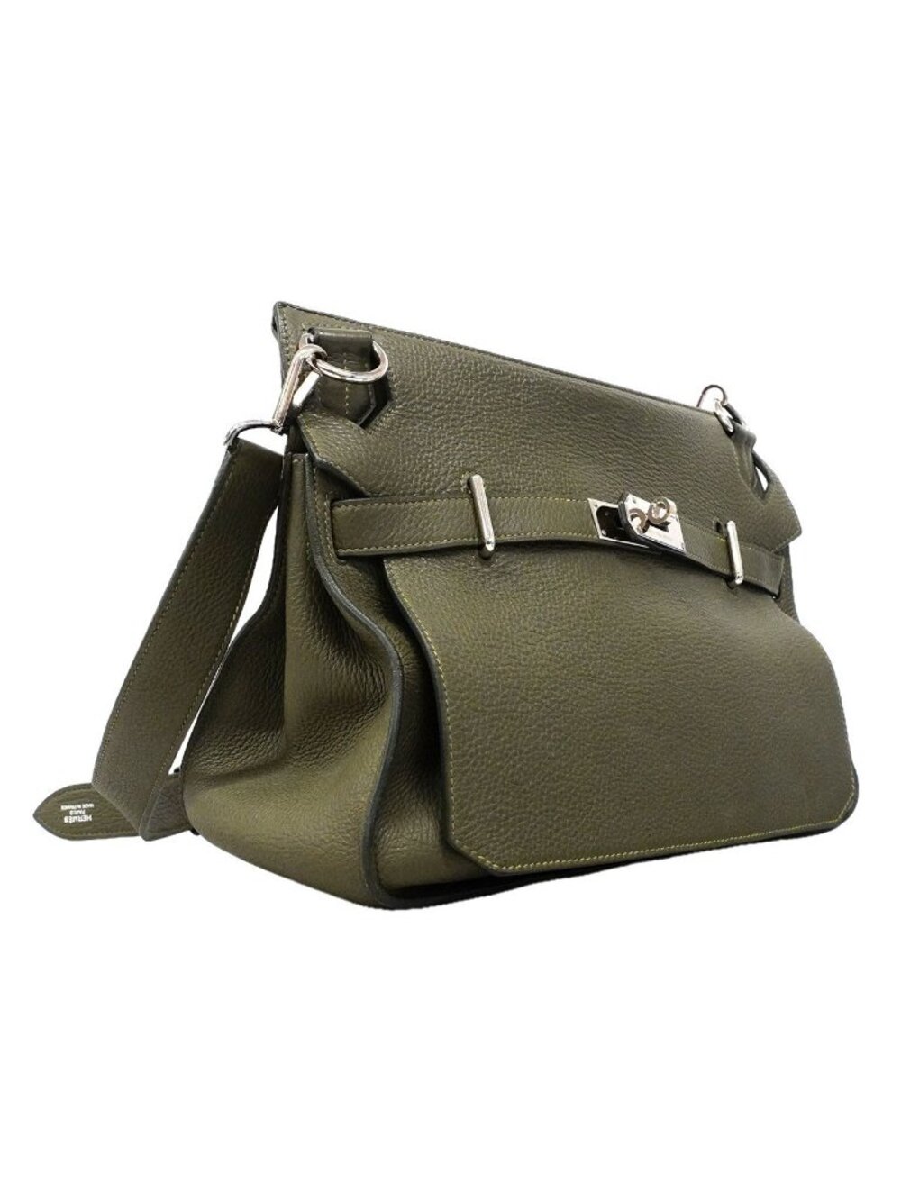 Hermes Shoulder Bag Jypsiere 34 Taurillon Clemence Canopi Silver - Picture 2 of 15